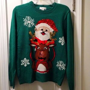 Forever 21 SZ Med Knit Christmas Sweater.